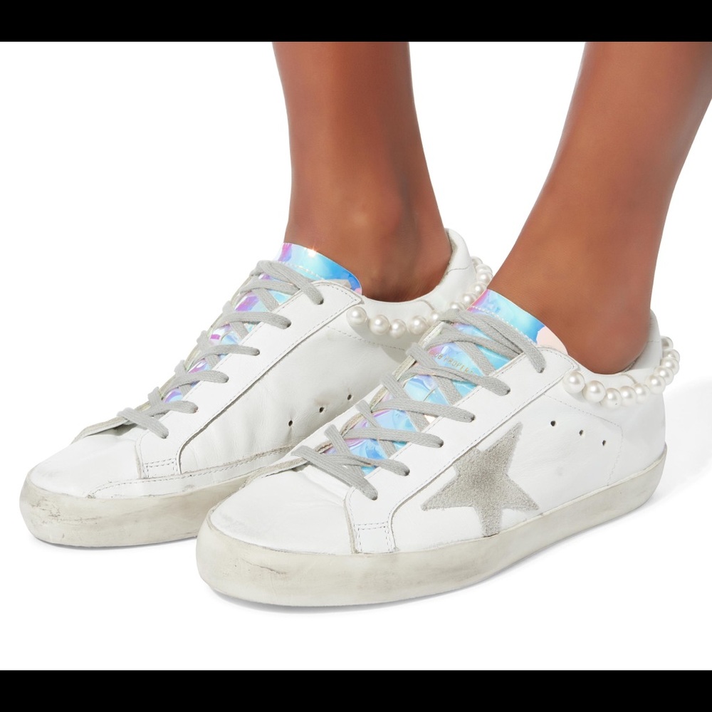 ISO Golden Goose Deluxe Pearl Necklace Shoes